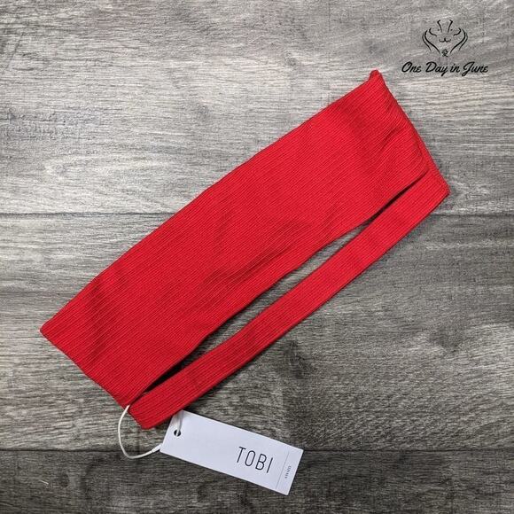 Tobi Textured Bikini Top Swimsuit Size M - Picture 1 of 3